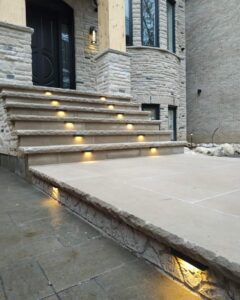 Front Steps, LED lighting